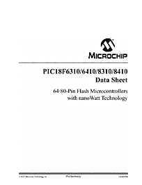 DataSheet PIC18F8310 pdf